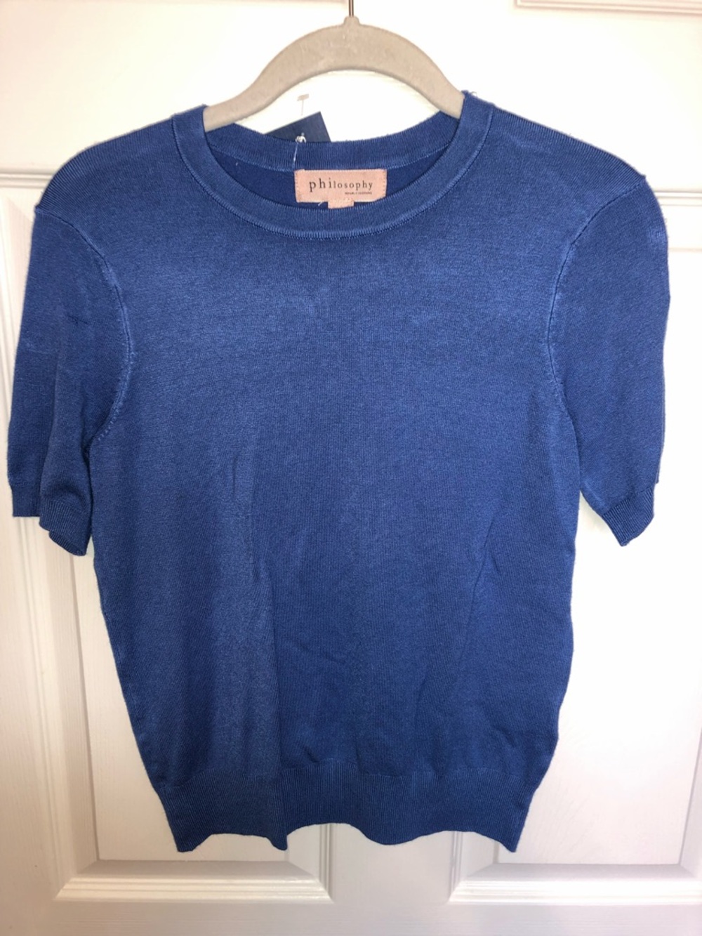 Philosophy Men's Crewneck Short-Sleeve Sweater - Blue